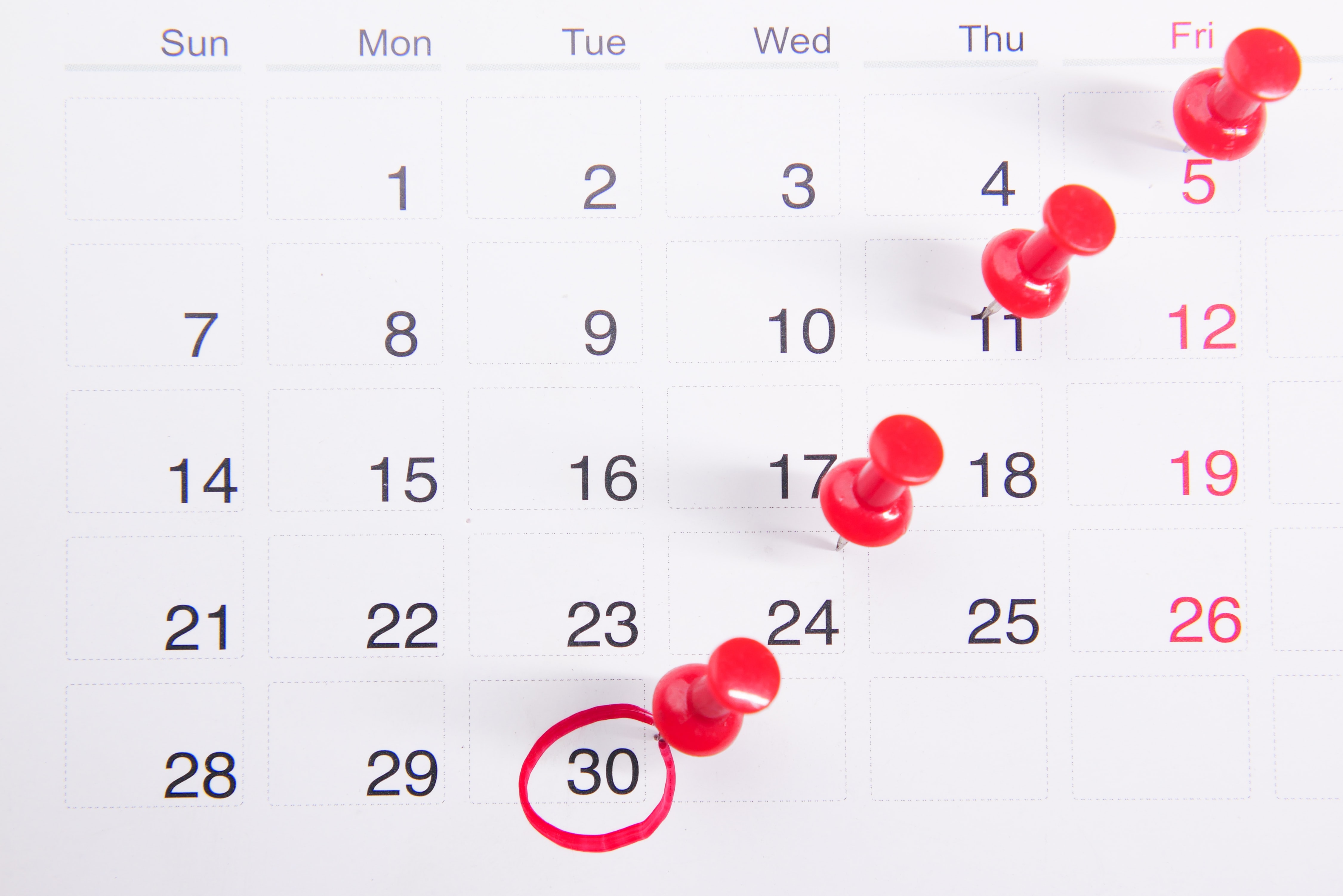 How a calendar can help you budget!